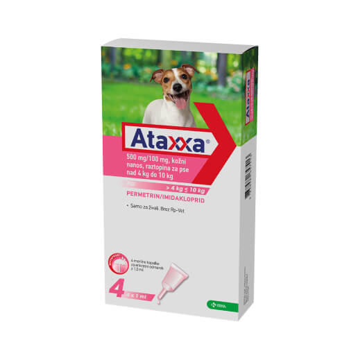 Ataxxa, raztopina za pse nad 4 kg do 10 kg
