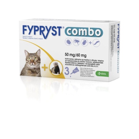 Fypryst Combo, kožni nanos, raztopina za mačke in dihurje
